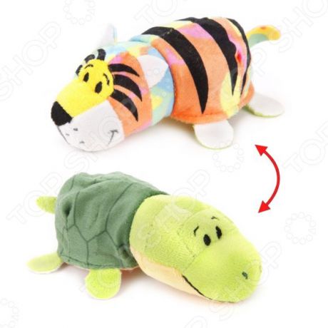 Мягкая игрушка 1 Toy «Вывернушка 2в1: Тигр-Черепаха»