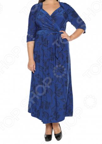 Платье VEAS «Модный показ». Цвет: синий