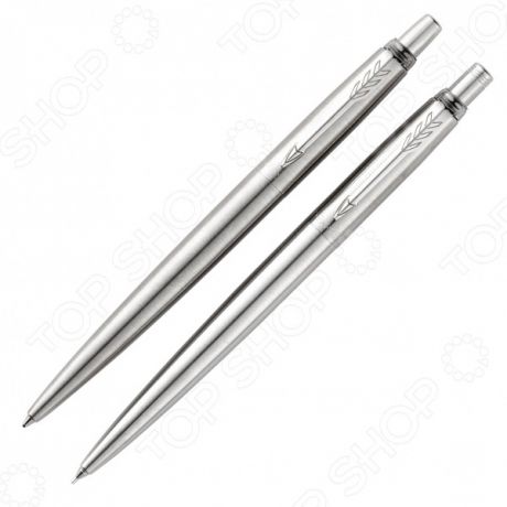 Набор подарочный: ручка шариковая и карандаш Parker Jotter Core Stainless Steel CT