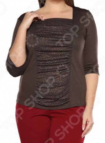Блуза Pretty Woman «Радужное сияние». Цвет: коричневый
