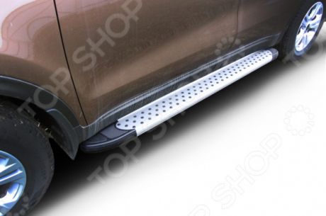 Комплект защиты штатных порогов Arbori Standart Silver 1700 для Mazda CX-5, 2011
