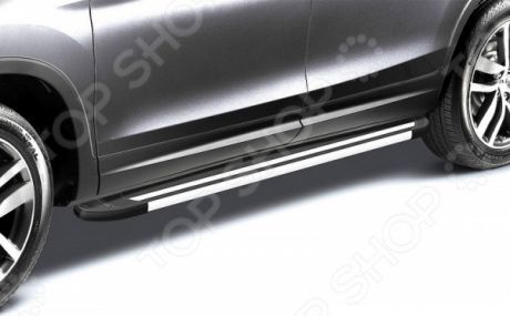 Комплект защиты штатных порогов Arbori Standart Silver 1800 для HAVAL H6, 2014
