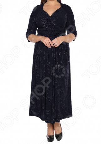 Платье VEAS «Модный показ». Цвет: темно-синий