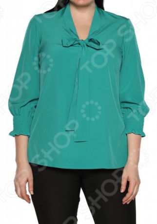 Блуза Blagof «Нежные очертания». Цвет: зеленый
