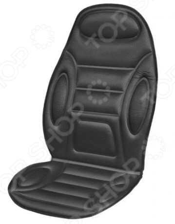 Накидка на сиденье с подогревом и терморегулятором SKYWAY «Полоски и овалы»