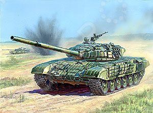Сборная модель Звезда танк с активной броней Т-72Б