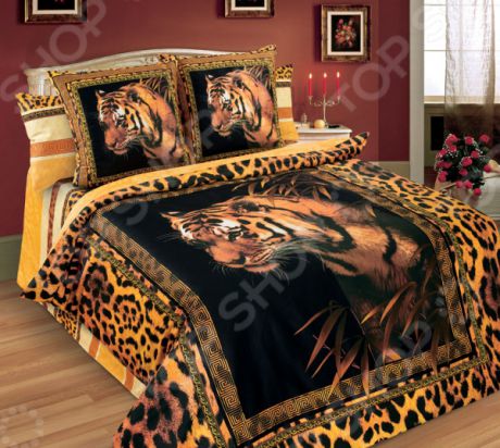 Комплект постельного белья Королевское Искушение «Тигр»