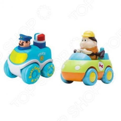 Набор машинок игрушечных HAP-P-KID «Техническая помощь и Полиция»
