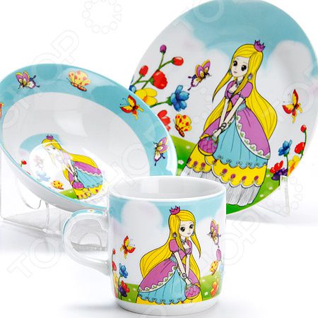 Набор посуды для детей Loraine «Принцесса» LR-27342