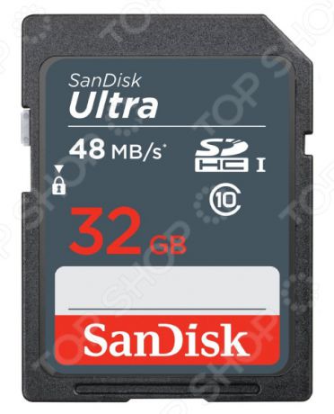 Карта памяти SanDisk Ultra SDHC Class 10 UHS-I 48MB/s 32GB