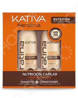 Набор для укрепления волос: шампунь и кондиционер Kativa 65803073 Keratina