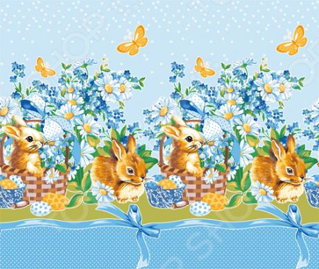 Полотенце вафельное ТексДизайн «Кролик пасхальный»