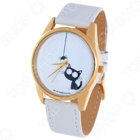 Часы наручные Mitya Veselkov «Кошка и паучок» Shine