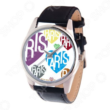 Часы наручные Mitya Veselkov «Цветные сердца и Париж» MV