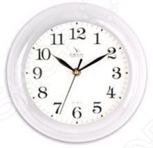 Часы настенные Вега П 6-7-19 Классика белые арабские