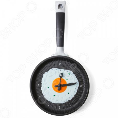 Часы настенные «Яичница на сковороде»