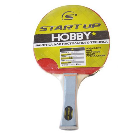 Ракетка для настольного тенниса Start Up Hobby 0Star с прямой ручкой