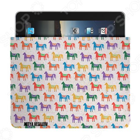 Чехол для iPad Mitya Veselkov «Цветные лошадки»