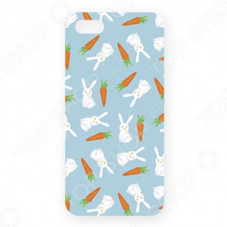 Чехол для iPhone 5 Mitya Veselkov «Зайки и морковки»