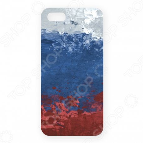 Чехол для iPhone 5 Mitya Veselkov «Флаг Российской Федерации»