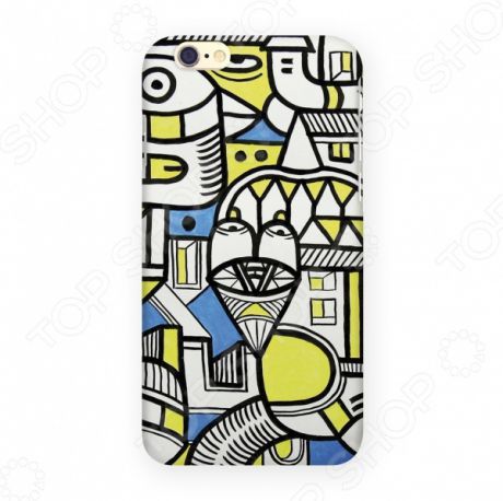 Чехол для IPhone 6 Mitya Veselkov «Сине-желтое граффити»