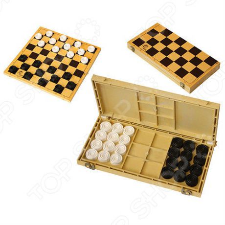Шашки с шахматной доской Action ES-0292