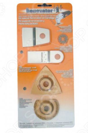 Набор насадок для ручного инструмента Renovator Heavy/Tile Pack: 5 шт.