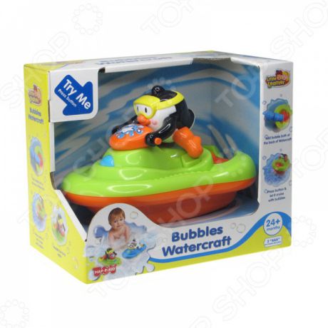 Игрушка для ванны HAP-P-KID «Пингвиненок на катере»