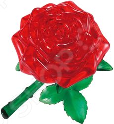 Кристальный пазл 3D Crystal Puzzle «Роза красная»