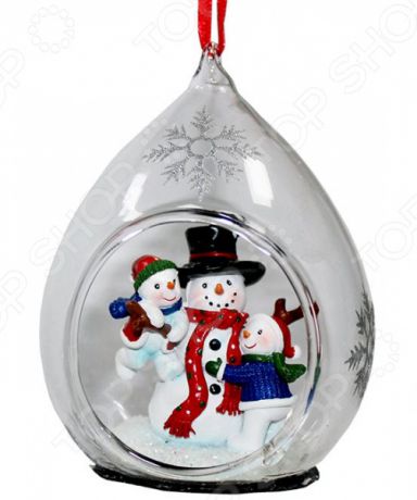 Елочное украшение со светодиодами Crystal Deco «Семья Снеговиков»