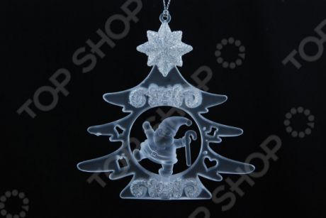 Елочное украшение со светодиодами Crystal Deco «Санта в Елочке»