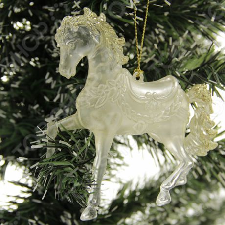 Елочное украшение со светодиодами Crystal Deco «Лошадь»