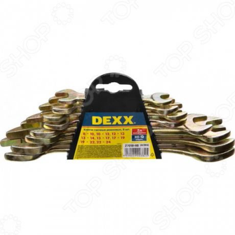 Набор ключей рожковых DEXX 27018-H8