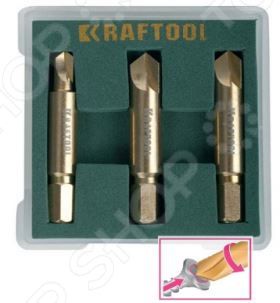 Набор экстракторов для выкручивания крепежа Kraftool 26770-H3