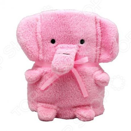 Плед-игрушка Coool Toys «Розовый слоник»