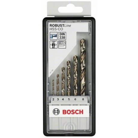 Набор сверл по металлу Bosch Robust Line HSS-Co 2607019924