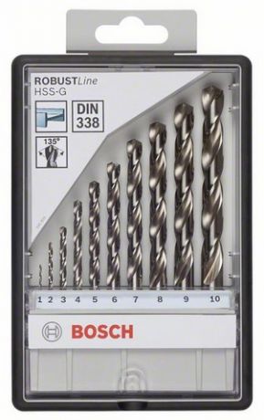 Набор сверл по металлу Bosch Robust Line HSS-G 2607010535