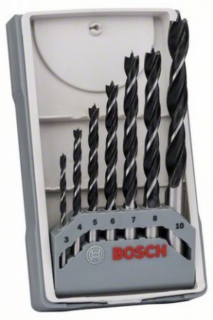 Набор сверл по дереву Bosch X-Pro Line, 3-10 мм