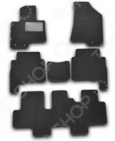 Комплект ковриков в салон автомобиля Novline-Autofamily Chevrolet Trailblazer 2013. Цвет: черный