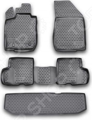 Комплект ковриков в салон автомобиля Novline-Autofamily LADA Largus 2012 4