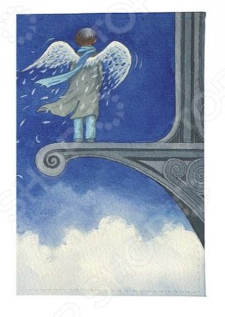 Обложка для автодокументов кожаная Mitya Veselkov «Ангел в небесах»