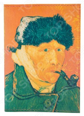 Обложка для паспорта кожаная Mitya Veselkov «Ван Гог. Портрет»