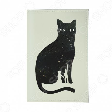 Обложка для паспорта Mitya Veselkov «Космическая кошка»