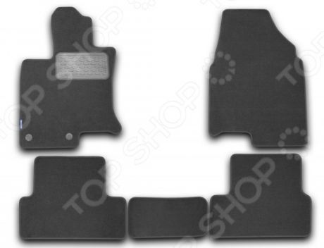 Комплект ковриков в салон автомобиля Novline-Autofamily Nissan Qashqai 2007 кроссовер. Цвет: черный