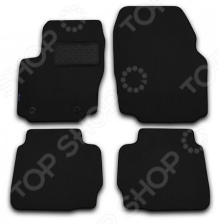 Комплект ковриков в салон автомобиля Novline-Autofamily Lexus GS 350 2012 седан. Цвет: черный