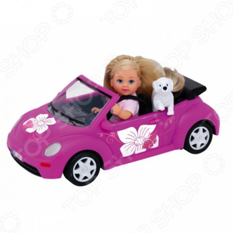 Кукла еви Simba на машине
