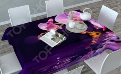 Фотоскатерть Сирень «Орхидея над водой»