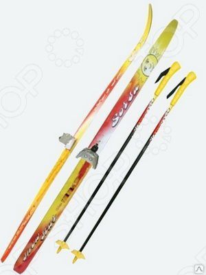 Комплект лыжный с палками Sorsu Snowstar. Система крепления: 75 мм
