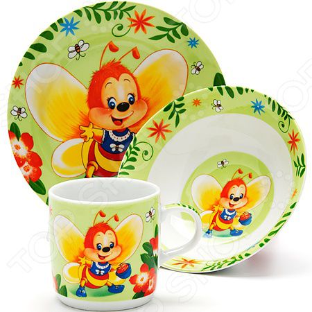 Набор посуды для детей Loraine «Пчелка»