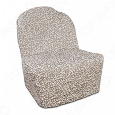 Натяжной чехол на кресло без подлокотников Еврочехол «Жаккард. Сильва»